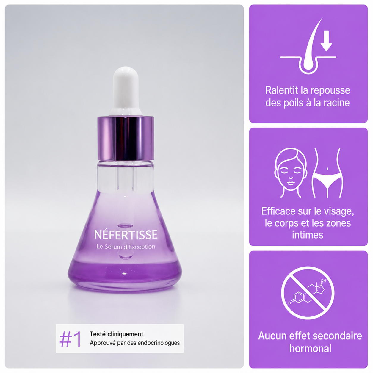 Néfertisse Sérum Anti-Repousse - vue 1